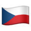 bendera: Czechia Emoji (Apple)