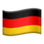 Flagge: Deutschland Emoji (Apple)