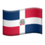 drapeau : République dominicaine Emoji (Apple)