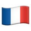 drapeau : France Emoji (Apple)