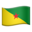 vlag: Frans-Guyana Emoji (Apple)