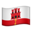 drapeau : Gibraltar Emoji (Apple)