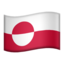 drapeau : Groenland Emoji (Apple)