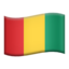 drapeau : Guinée Emoji (Apple)