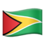 drapeau : Guyana Emoji (Apple)