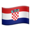 vėliava: Kroatija Emoji (Apple)