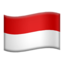 flaga: Indonezja Emoji (Apple)