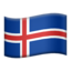 drapeau : Islande Emoji (Apple)