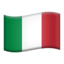 vlag: Italië Emoji (Apple)