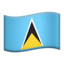 Flagge: St. Lucia Emoji (Apple)