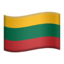 vlag: Litouwen Emoji (Apple)