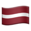 drapeau : Lettonie Emoji (Apple)