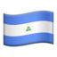 drapeau : Nicaragua Emoji (Apple)