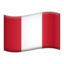 bendera: Peru Emoji (Apple)