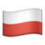 flaga: Polska Emoji (Apple)