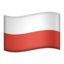 drapeau : Pologne Emoji (Apple)