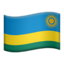 vėliava: Ruanda Emoji (Apple)