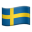 vlag: Zweden Emoji (Apple)