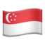 vėliava: Singapūras Emoji (Apple)