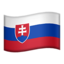 bendera: Slovakia Emoji (Apple)