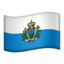 drapeau : Saint-Marin Emoji (Apple)