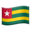 drapeau : Togo Emoji (Apple)