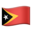 drapeau : Timor oriental Emoji (Apple)