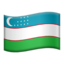 drapeau : Ouzbékistan Emoji (Apple)