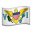 drapeau : Îles Vierges des États-Unis Emoji (Apple)