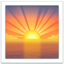 Sunrise Emoji (Apple)