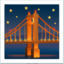 Bridge At Night Emoji (Apple)