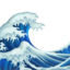 Water Wave Emoji (Apple)