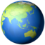 Globe Showing Asia-Australia Emoji (Apple)