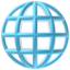 Globe With Meridians Emoji (Apple)