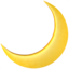 bulan sabit Emoji (Apple)