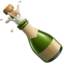 fles met knallende kurk Emoji (Apple)