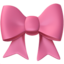 pinke Schleife Emoji (Apple)