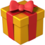 ingepakt cadeau Emoji (Apple)