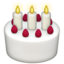 Birthday Cake Emoji (Apple)