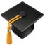 Graduation Cap Emoji (Apple)