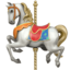 Karussellpferd Emoji (Apple)