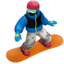 Snowboarder(in) Emoji (Apple)