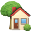 maison avec jardin Emoji (Apple)