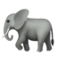 éléphant Emoji (Apple)