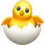 poussin qui éclôt Emoji (Apple)