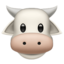 karvės snukis Emoji (Apple)