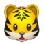 głowa tygrysa Emoji (Apple)