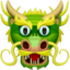 față de dragon Emoji (Apple)