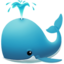 Spouting Whale Emoji (Apple)