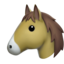 Pferdegesicht Emoji (Apple)